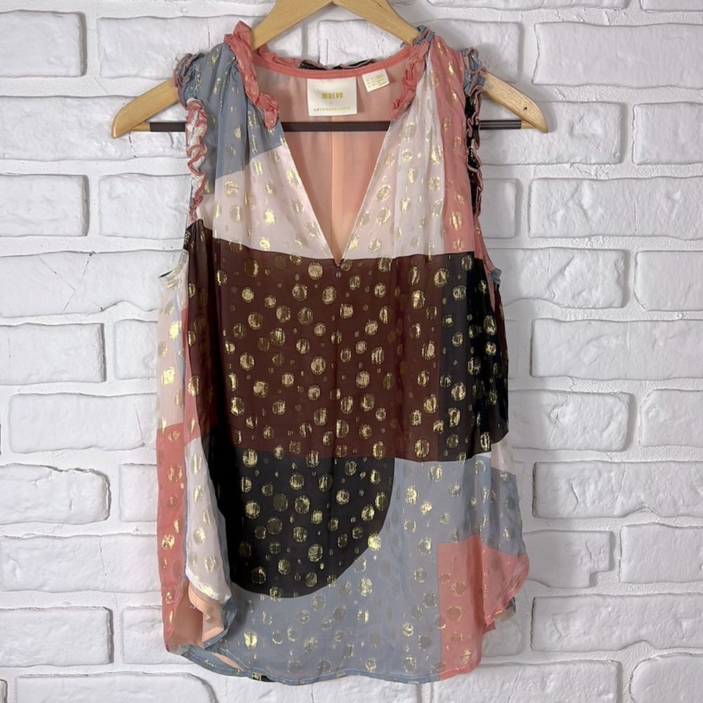 MAEVE Anthropologie Fantasia top size 2